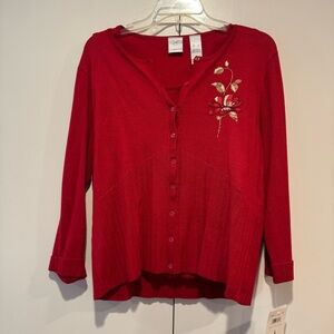 NWT Women’s Large Emma James Two-Piece Top (Tanktop + Cardigan)